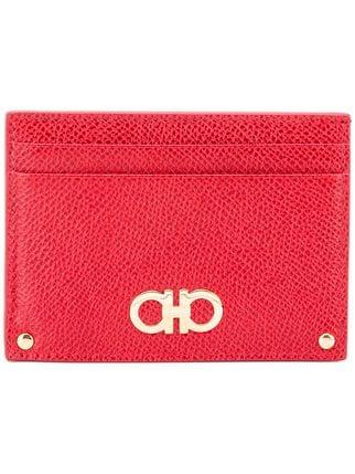 Feragamo Logo - Salvatore Ferragamo logo embellished cardholder $182 - Shop AW18 ...