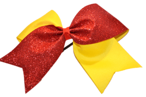 Red and Yellow Cheer Logo - Yellow and Red Sparkle Cheer Bow – Dream Lily Designs