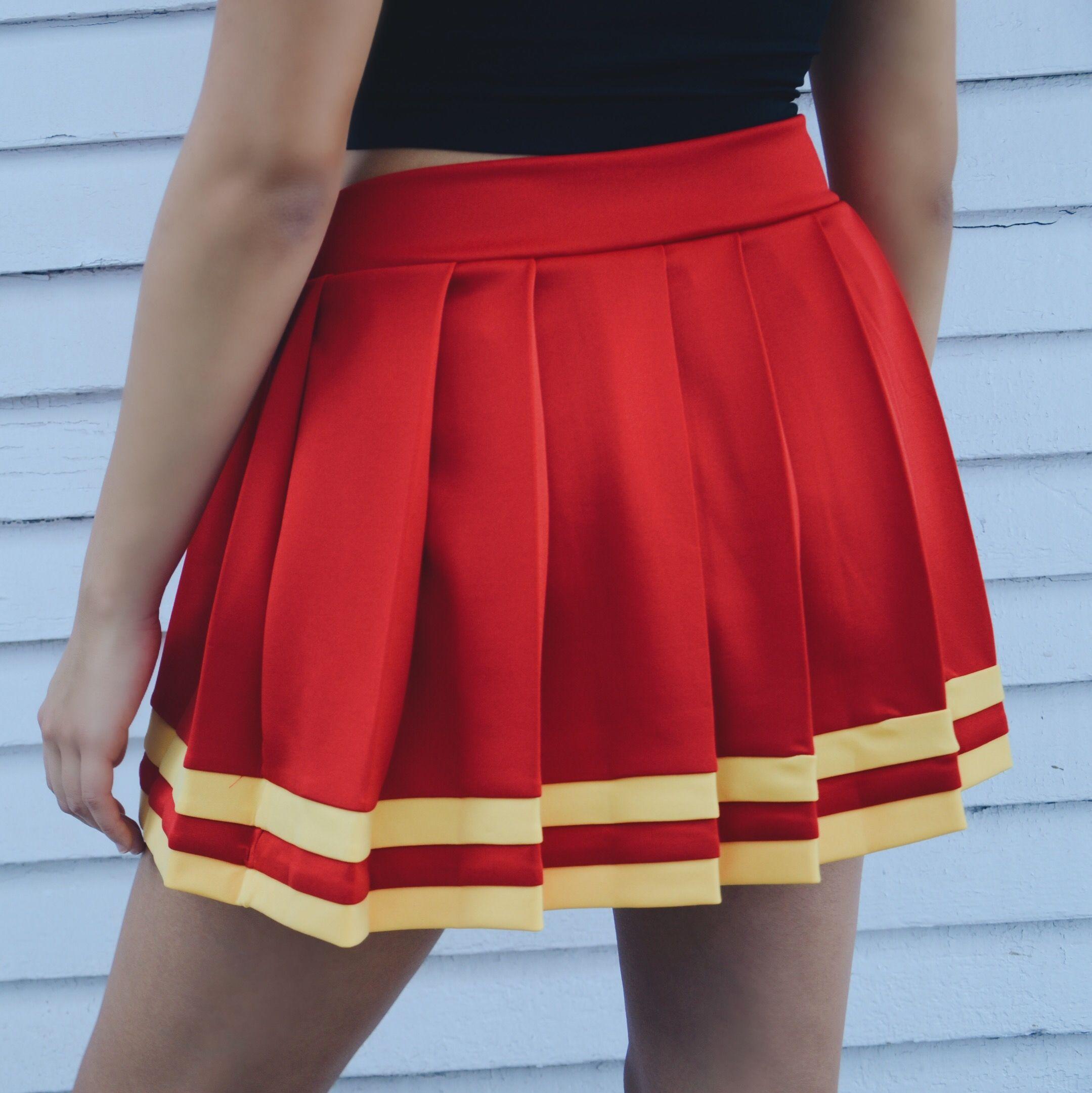 Red and Yellow Cheer Logo - Red & Yellow Pleated Tailgate Skirt | tailgate | Skirts, Band ...