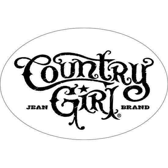 Country Girl Logo - Country Girl?« Logo Car & Truck Window Cling