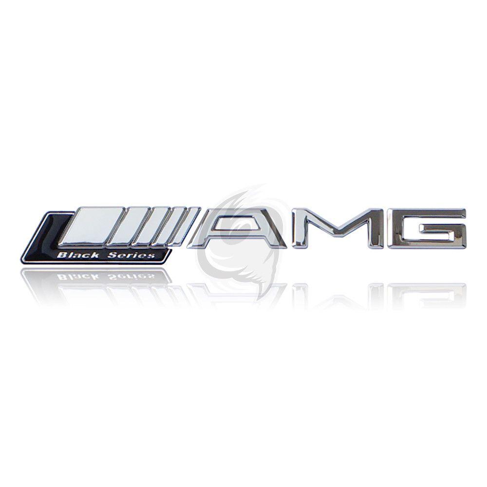 AMG Black Series Logo - Lettering Mercedes AMG Black Series Emblem Logo Chrome Tuning Badge ...