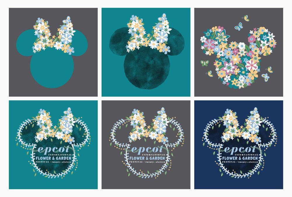 Disney Flower Logo - EPCOT International Flower & Garden Festival 2016 — Laura Bennett Design