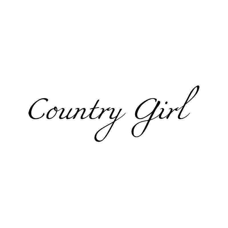 Country Girl Logo - Country Girl Vinyl Sticker