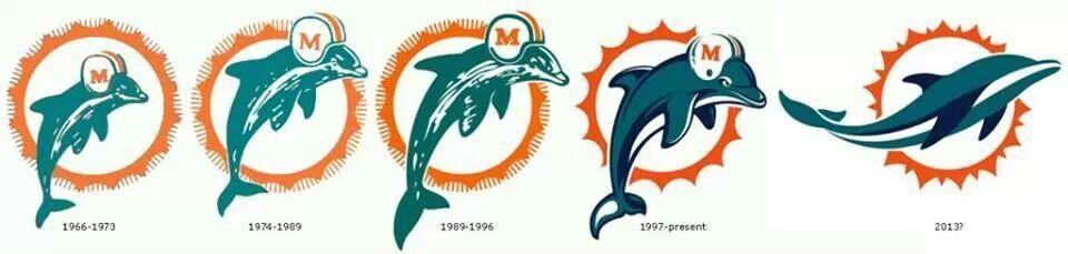 Dolphins Old Logo - From old to new logos. AFC Miami Dolphins. Miami