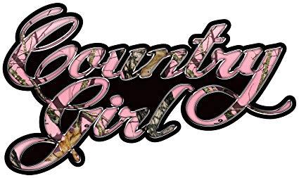 Country Girl Logo - Amazon.com: Mossy Oak Graphics 13078 'Country Girl' Decal: Automotive