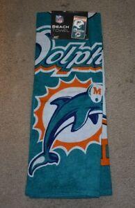 Dolphins Old Logo - MIAMI DOLPHINS NFL FOOTBALL HELMET BATH BEACH TOWEL DESIGN OLD LOGO