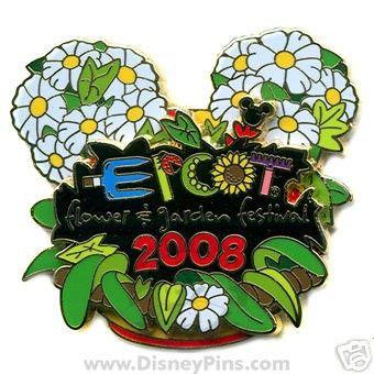 Disney Flower Logo - Disney Epcot 2008 Flower & Garden Festival Logo Pin NEW | #39427240