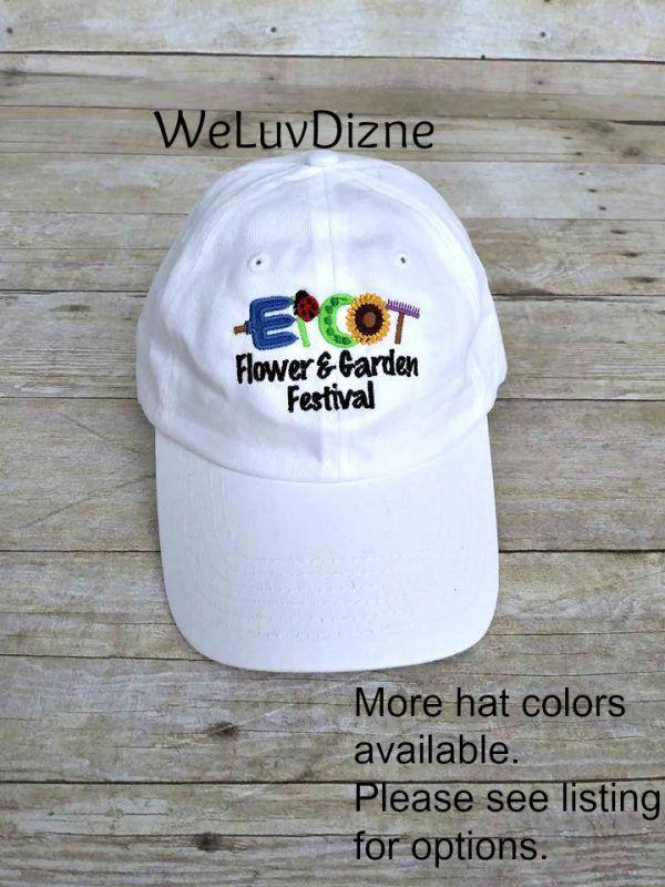 Disney Flower Logo - Disney Flower and Garden Festival Logo Embroidered Hat By WeLuvDizne -