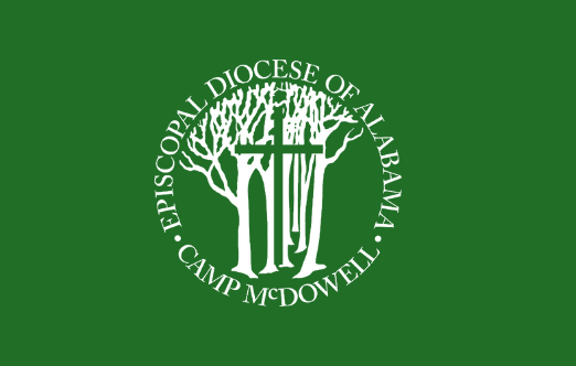 Phone Background of Green with White Logo - Senior Camp - Camp McDowell