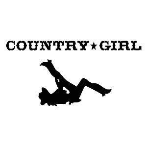 Country Girl Logo - Country Girl Vinyl Decal Sticker – Country Boy Customs Store