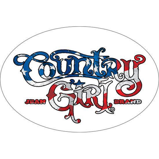 Country Girl Logo - Country Girl?« Logo Car & Truck Window Cling