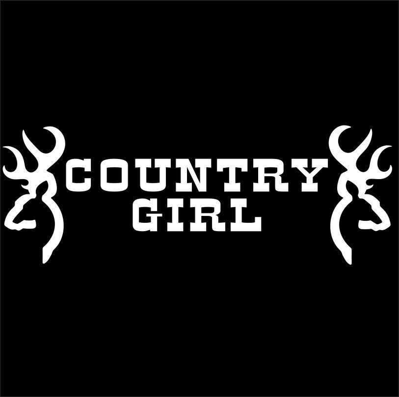 Country Girl Logo - Country Girl Sticker Ute 4x4 Cowgirl Car Window Decal 200mmx70mm