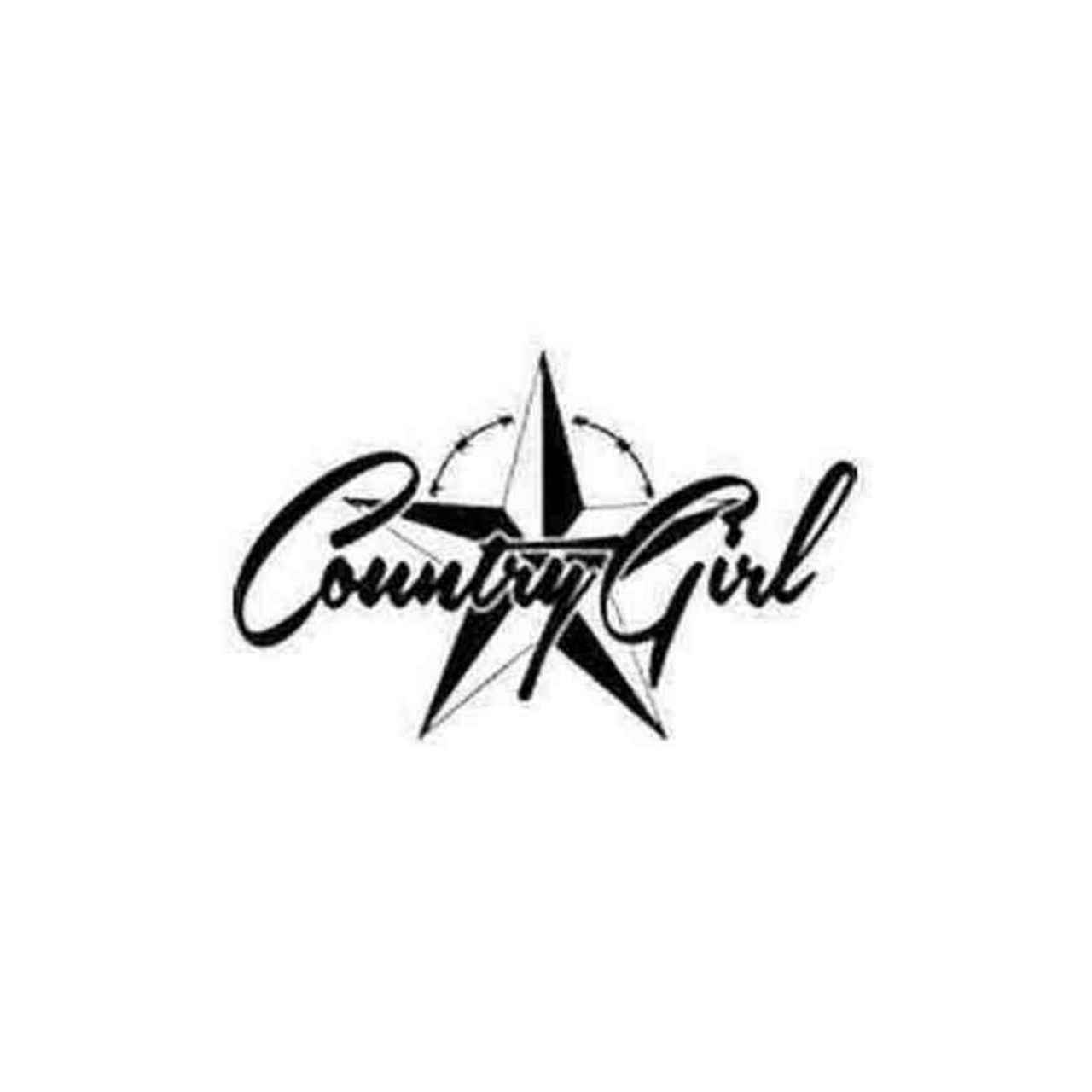 Country Girl Logo - Country Girl 3 Country Amp Western Die Cut Decal Sticker