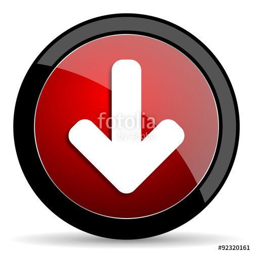 Red Circle White X Logo - download arrow red circle glossy web icon on white background
