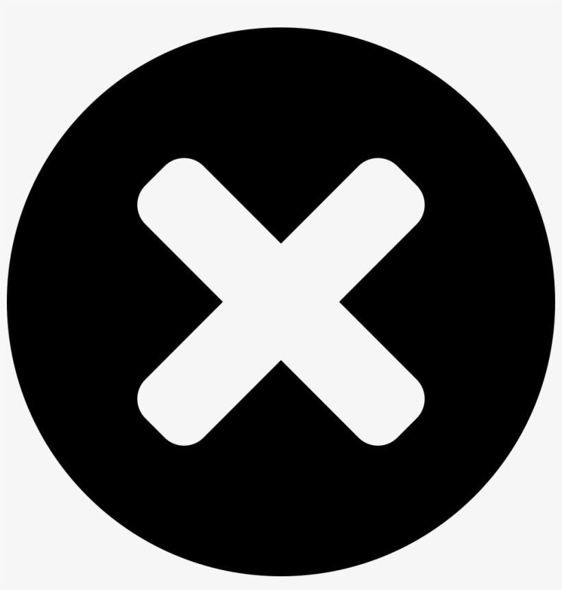 Red Circle White X Logo - Png File Circle X Icon Transparent PNG