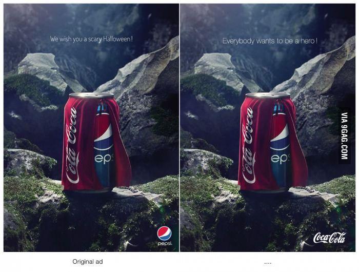 Halloween Pepsi Logo - The Constant Battle Between Pepsi and Coke - Even on Halloween ...