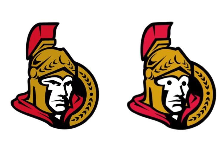 Ottawa Senators Logo - The Ottawa senators logo without eyebrows : funny