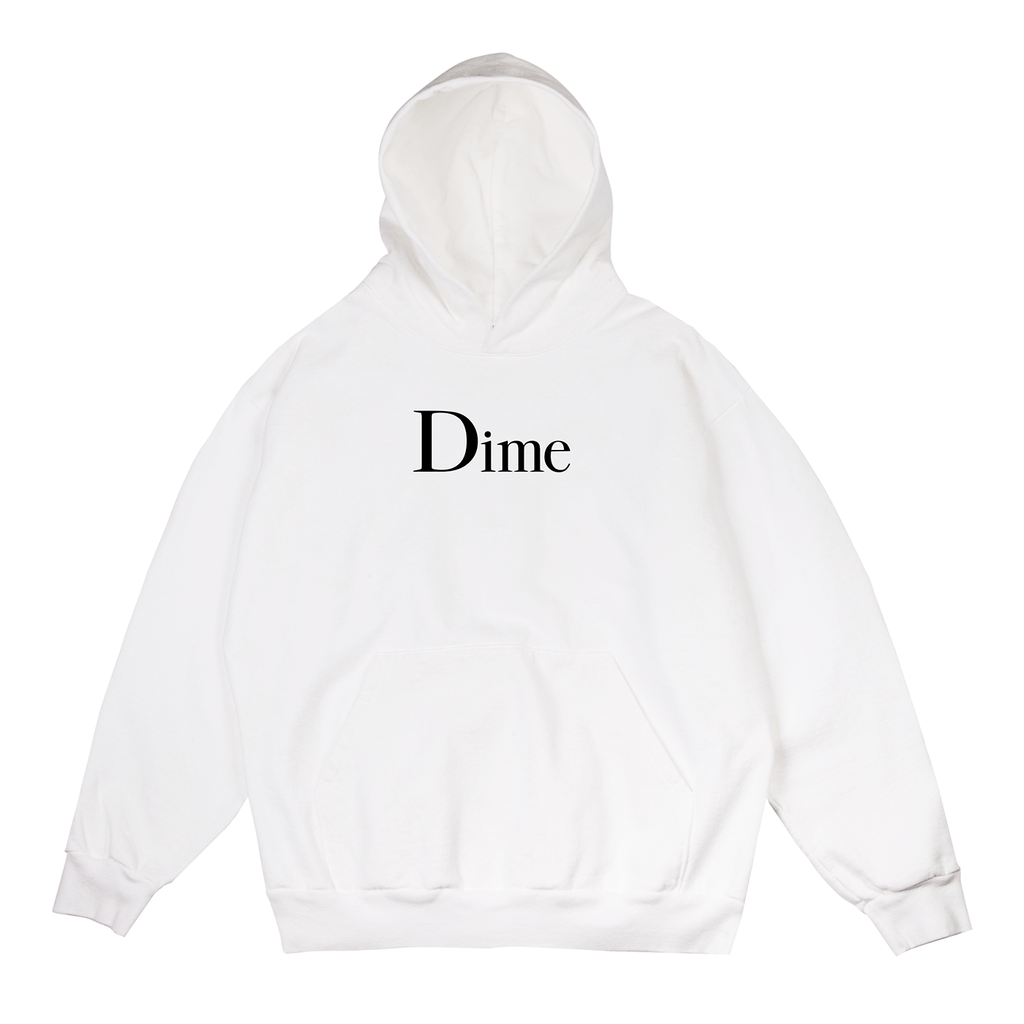 White Pyramid Logo - Dime Classic Logo Hoodie