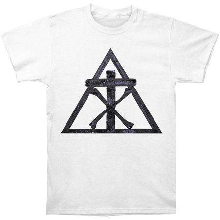 White Pyramid Logo - Christian Death Death Men's Pyramid Logo T Shirt White