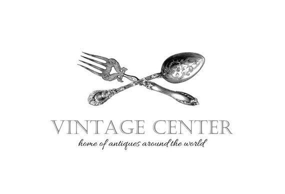 Antique Logo - Vintage Logo Kitchen Logo Utensils Logo Antique Logo | Etsy