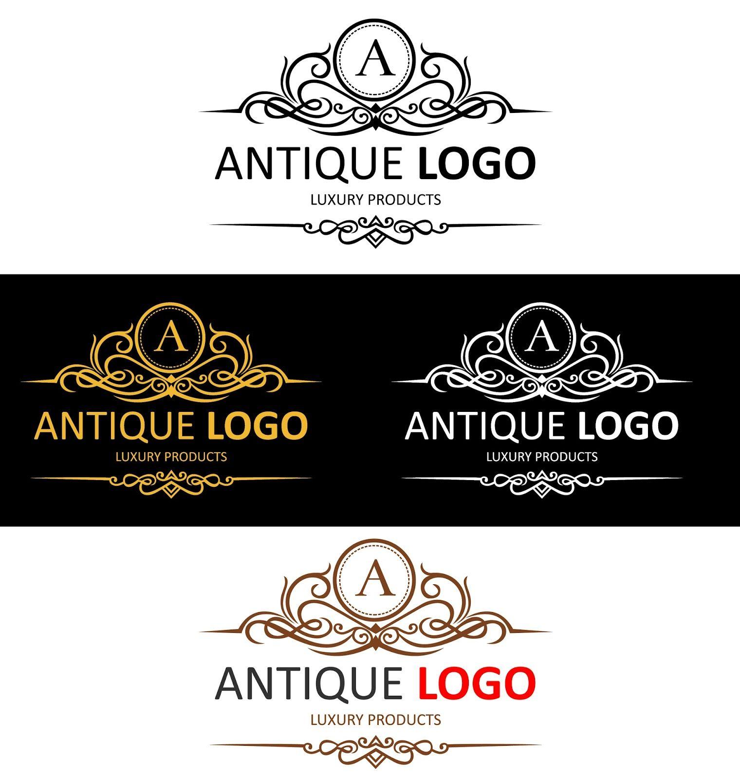 Antique Logo - Graphic Design: Antique logo vector on VectorStock