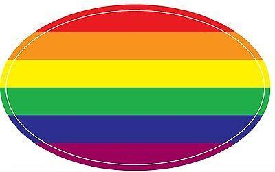 Rainbow Oval Logo - LGBT EMBROIDERED OVAL, Iron On PATCH Pride Rainbow Homosexual