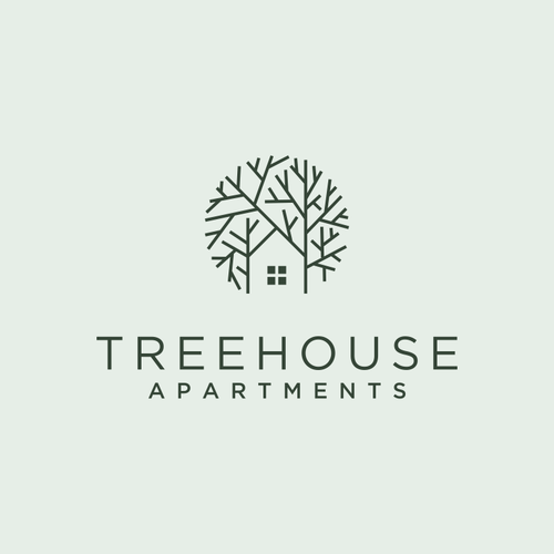 Tree House Logo - Treehouse Apartments. Logo design contest