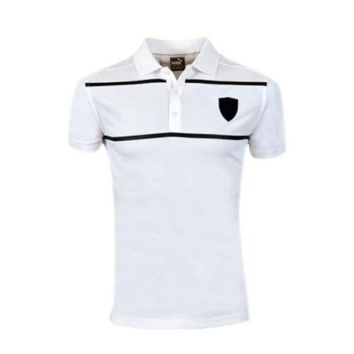 Black Polo Logo - Puma Ferrari Shield Logo Short Sleeved White Black Polo Shirt 570678 ...
