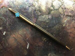 Beautiful Cross Logo - Beautiful Vintage Matte Black Gold Trim CROSS Mechanical Pencil