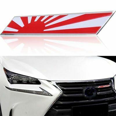 Rhombus Car Logo - ALLOY JAPAN RISING Sun Flag Emblem Japanese Rhombus Shield Car ...