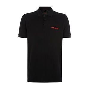 Black Polo Logo - Genuine Honda Men's Black Polo Shirt with Red Logo | eBay