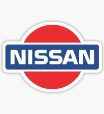 Old Nissan Logo - Old Nissan Logo Stickers | Redbubble