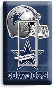 Wall Cover Logo - DALLAS COWBOYS FOOTBALL TEAM LOGO SINGLE GFI LIGHT SWITCH WALL PLATE ...