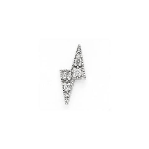 Lightning Bolt Inside Diamond Logo - Earrings - ICONERY
