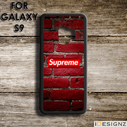 Wall Cover Logo - Supreme Logo On Wall Bricks Case Cover for Samsung Galaxy S9 ...