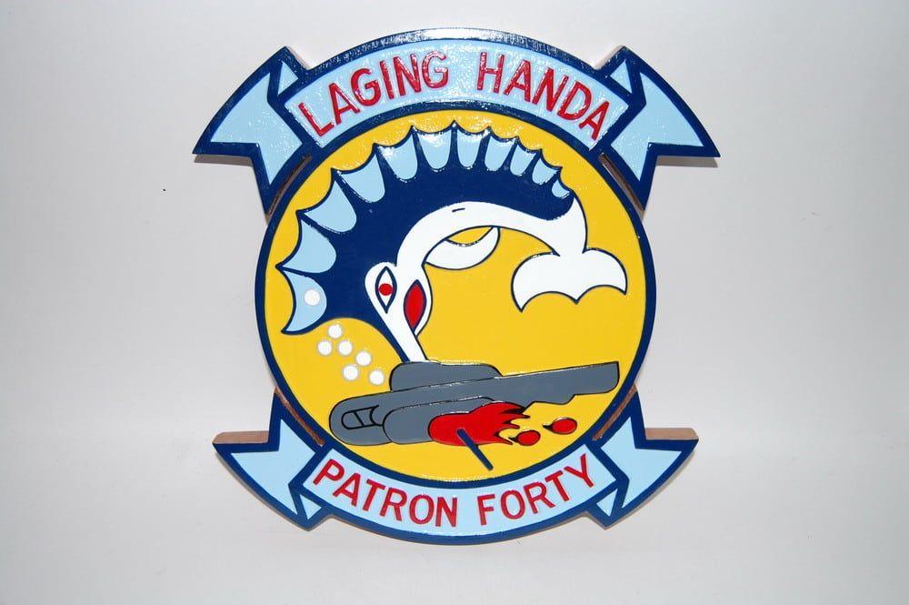 VP-40 Logo - VP-40 Fighting Marlins Plaque - Squadron Nostalgia LLC