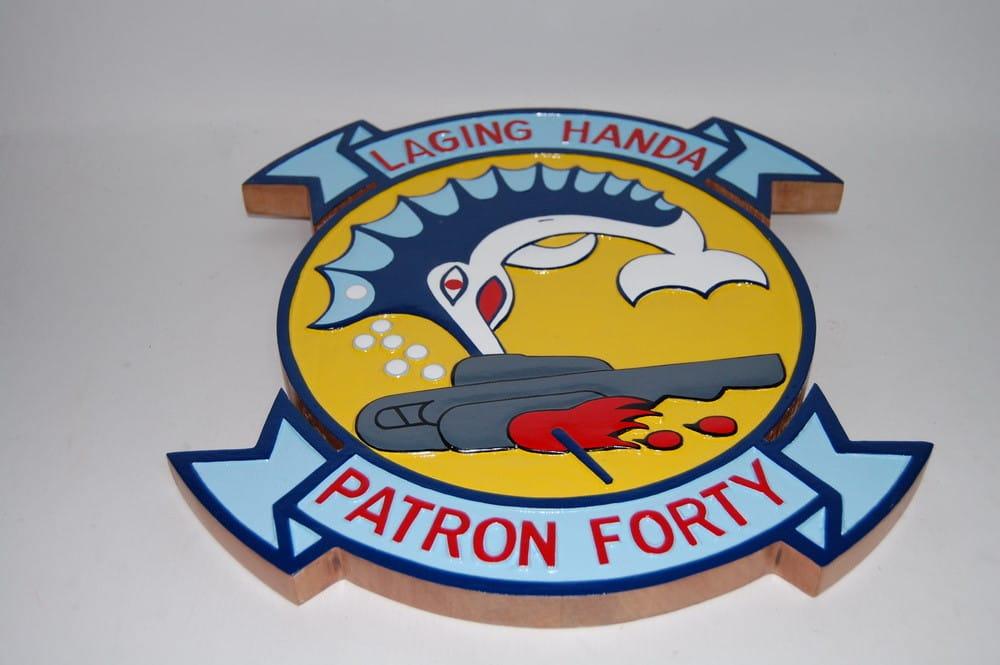 VP-40 Logo - VP-40 Fighting Marlins Plaque - Squadron Nostalgia LLC
