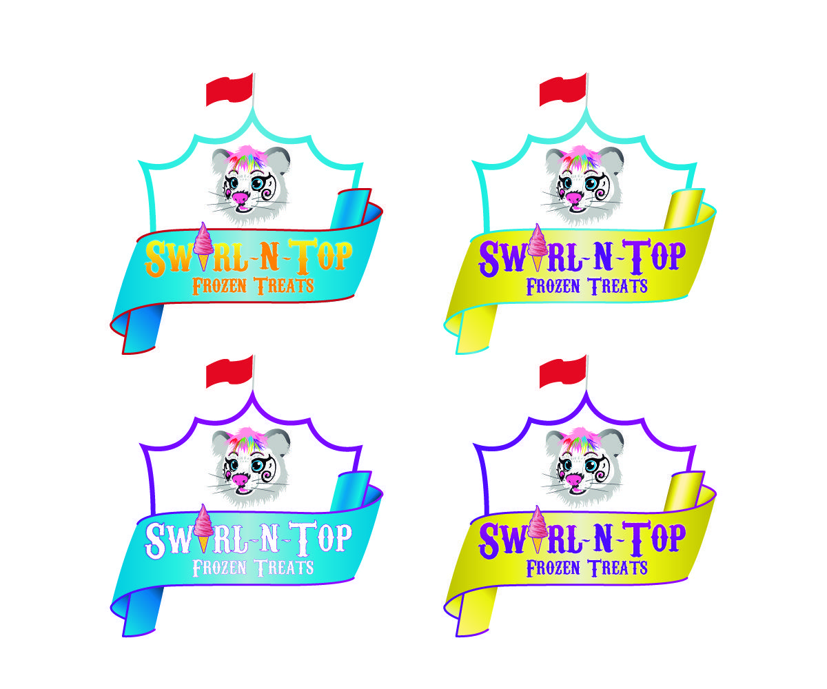 Swirl N Logo - Traditional, Playful, Shop Logo Design For Swirl N Top Frozen Treats