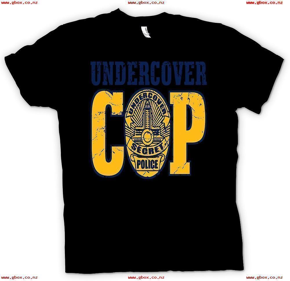 Undercover Cop Logo - Womens T Shirt Cop Police 347