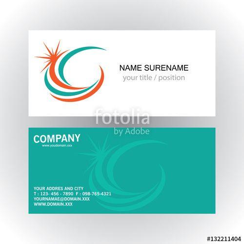Swirl N Logo - swirl star company logo.business card
