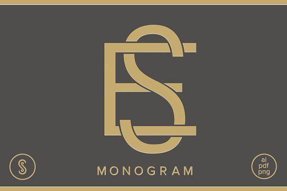 ES Logo - ES Monogram SE Monogram ~ Logo Templates ~ Creative Market