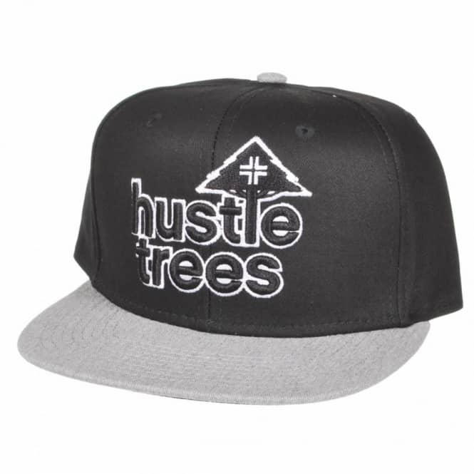 LRG Hustle Trees Logo - LRG Hustle Trees Snapback Cap - Black - Caps from Native Skate Store UK