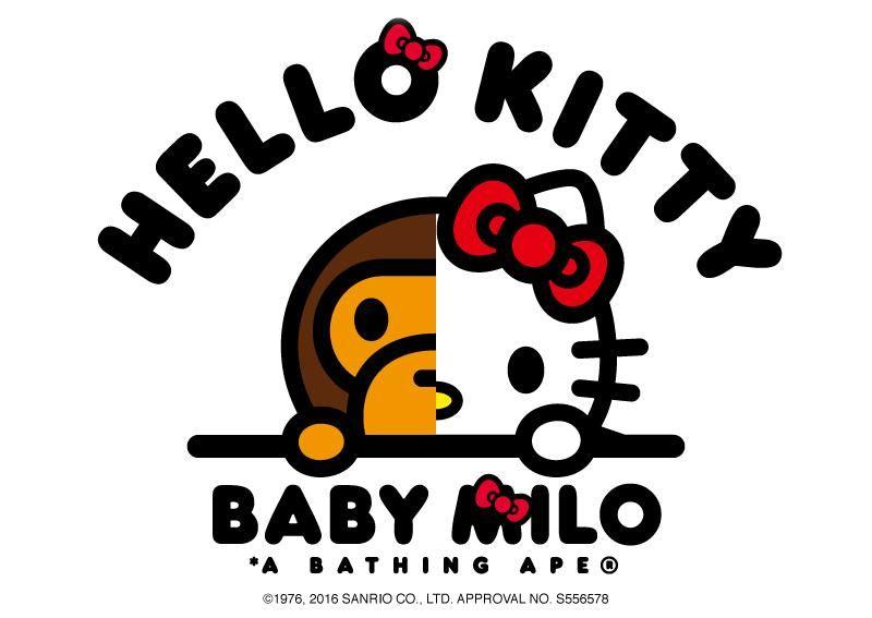 Red BAPE Milo Logo - A BATHING APE® x HELLO KITTY | us.bape.com