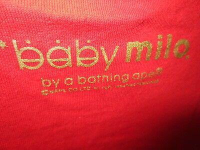Red BAPE Milo Logo - VINTAGE RARE BAPE A Bathing Ape Japan Baby Milo Mario Logo T Shirt ...