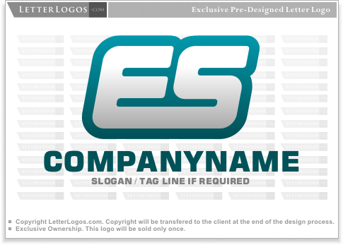 ES Logo - LetterLogos.com ES Logo ( E Logo 13 )