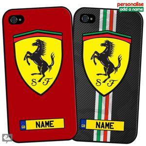 Italian Sports Car Logo - FERRARI Personalised Phone Case for iPhone / Galaxy Cover Italian ...