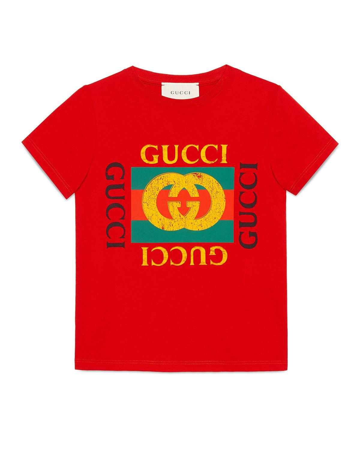 Red Gucci Logo - Gucci Gucci Logo T Shirt, Size 4 12