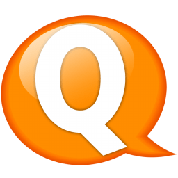 Orange Q Logo - Speech balloon orange q Icon. Speech Balloon Orange Iconet