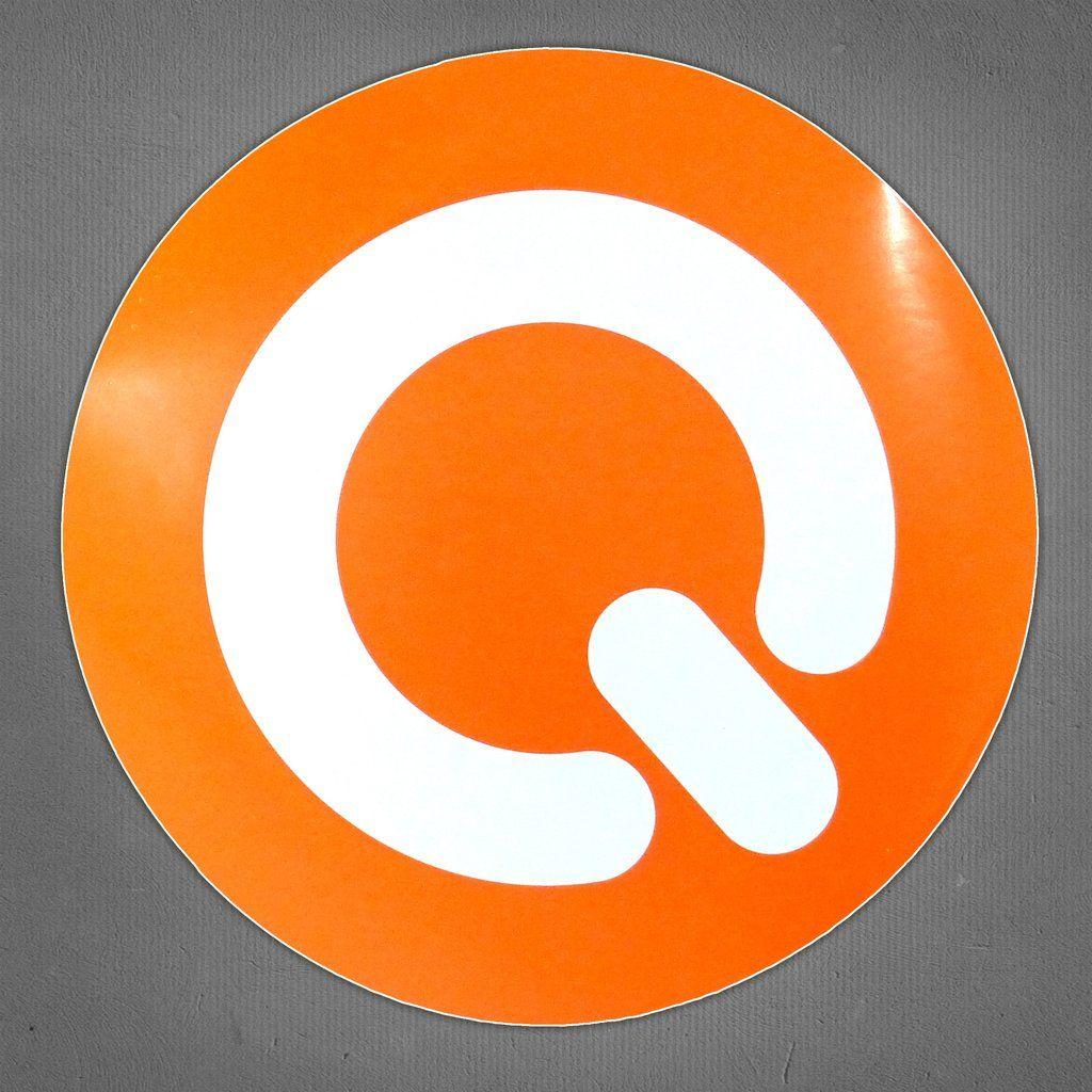 Orange Q Logo - Q-dance decal car sticker – Q-dance Store Australia