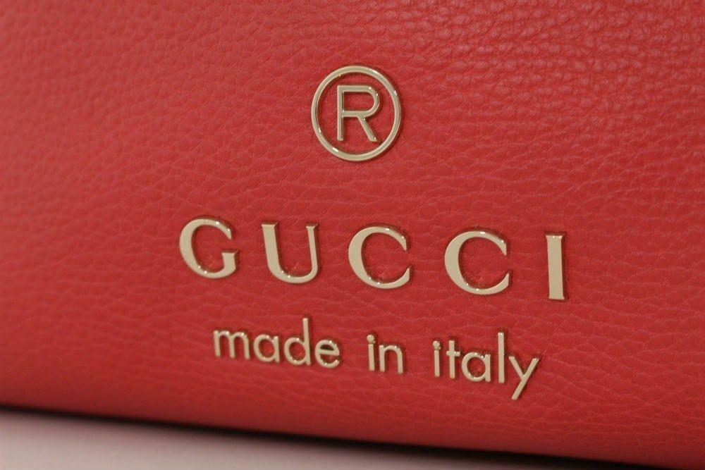 Red Gucci Logo - Gucci logo embossed mesh handle Tote Bag / 380118 / red / GUCCI